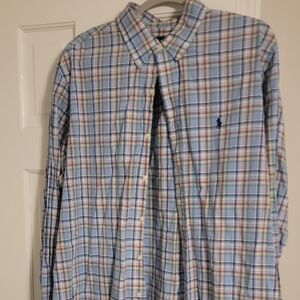 Polo by Ralph Lauren Men's Blue Plaid Shirt